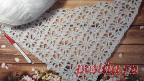 МК номер 71.Узор для шали крючком | Sveta Knitting | Дзен