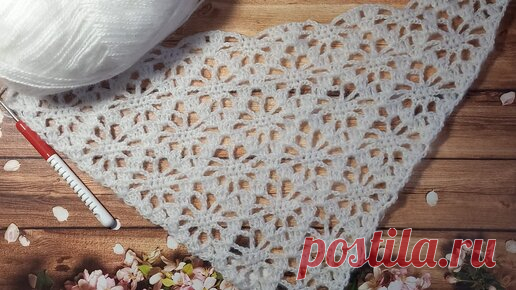 МК номер 71.Узор для шали крючком | Sveta Knitting | Дзен