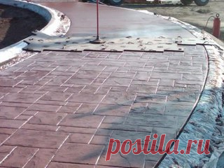 Для тех кто не хочет мучиться с укладкой тротуарной плитки.