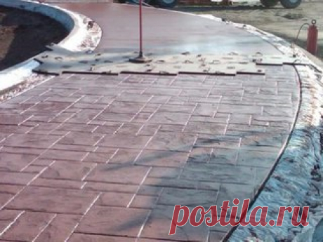 Для тех кто не хочет мучиться с укладкой тротуарной плитки.