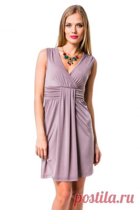 Платье №18607, 1080 руб. Восхитительное платье приталенного покроя без рукавов. V-образный глубокой вырез- декольте.