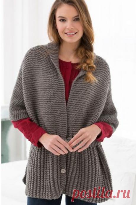 Вязание крючком и спицами - Винтажный шарф-свитер