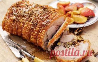 Рулет из свиной рульки.