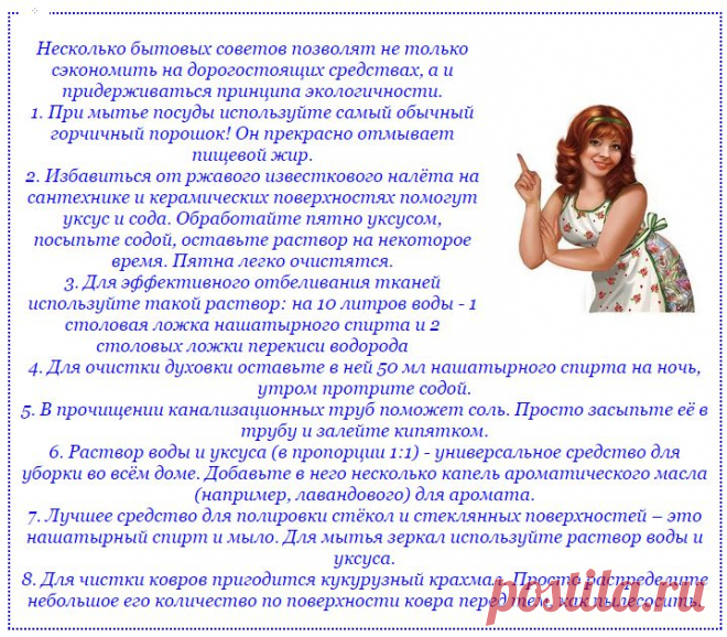 Несколько бытовых советов позволят не только сэкономить на дорогостоящих средствах, а и придерживаться принципа экологичности.