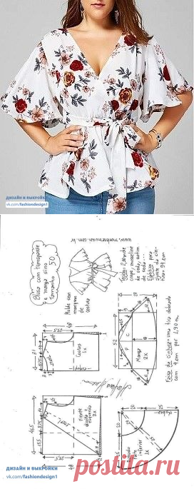Шикарная блуза. Выкройки на все размеры (Шитье и крой) – Журнал Вдохновение Рукодельницы
