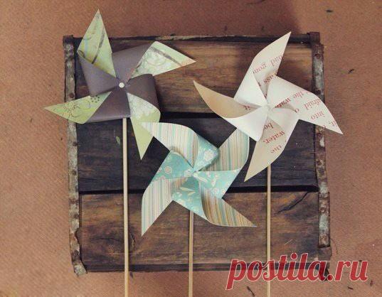 ​Делаем с детьми вертушки