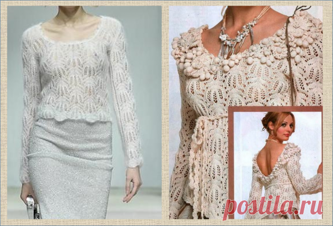 Медвежьи лапки в моделях и схемах - ажурный узор - вязание спицами | МНЕ ИНТЕРЕСНО | Яндекс Дзен