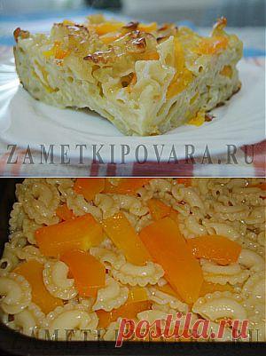 Запеканка из макарон и тыквы | Простые кулинарные рецепты с фотографиями