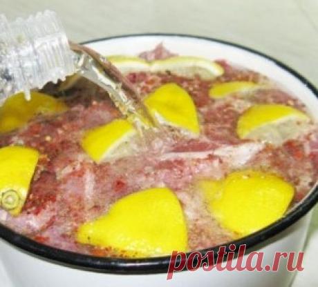 Маринад для шашлыка с лимоном