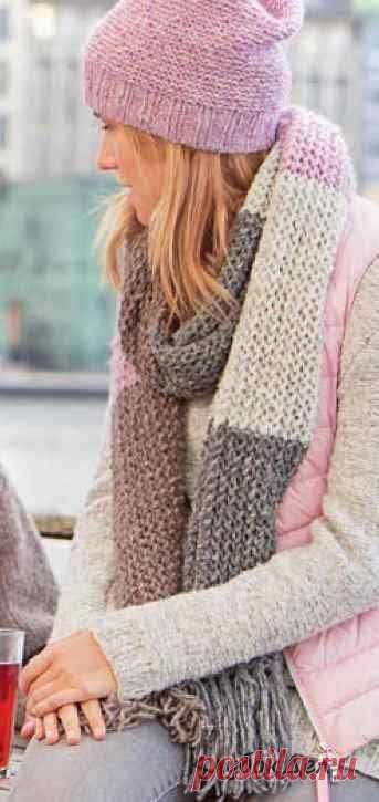 Название: Женская шарф спицами | Knit crochet, Sweaters for women, Knitting ... Найдено в Google. Источник: ru.pinterest.com