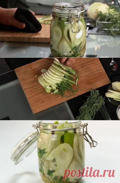 Маринованный фенхель с тархуном