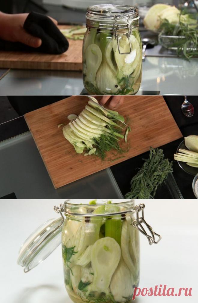 Маринованный фенхель с тархуном