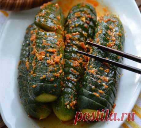Кисло-сладкие огурцы, пошаговый рецепт с фото