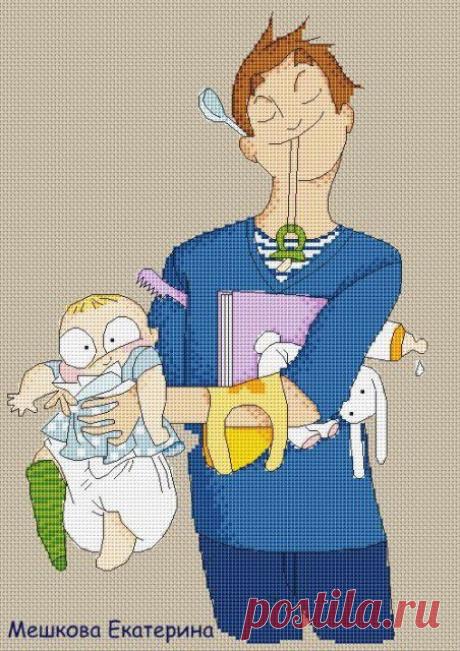 Схемы вышивки &quot;ПАПАША&quot; | Вышивка крестом