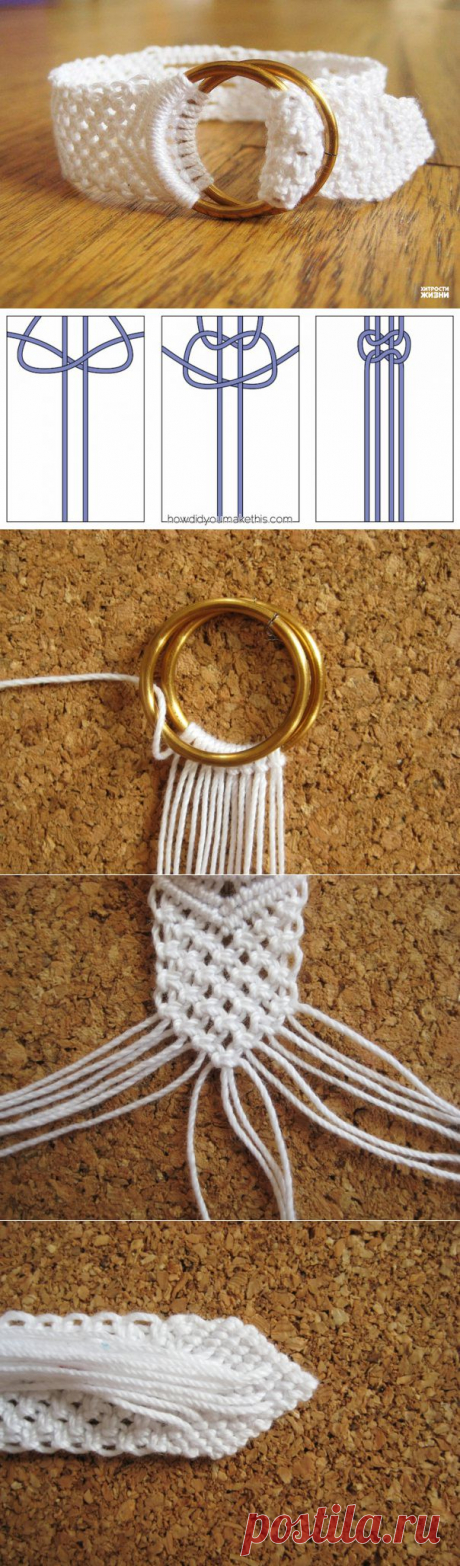 Пояса в технике макраме - Рукоделие