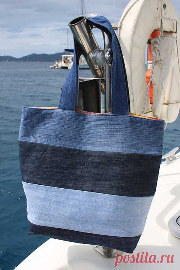 25 Recycled Denim Purses and Bags Tutorials Made From Jeans