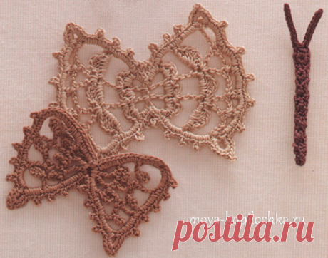 Коллекция мотивов для ирландского кружева из японского журнала Irish Crochet Lace - Вязание - Моя копилочка