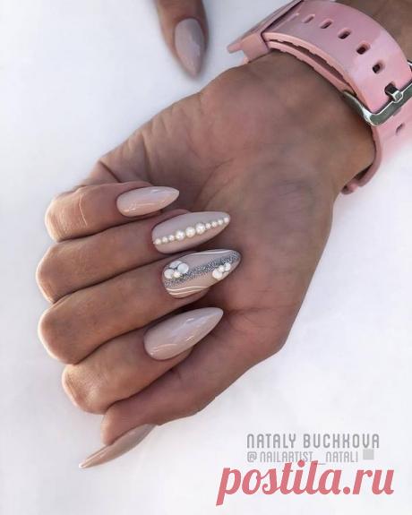 Бежевый маникюр 2019-2020 – топ-15 трендов в дизайне нового бежевого маникюра на фото
