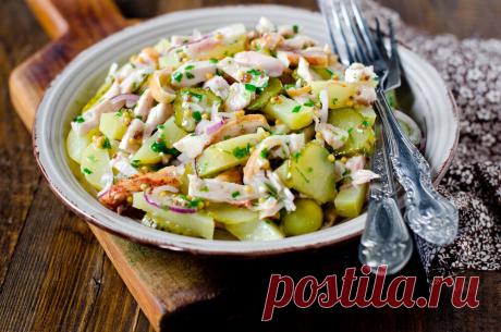 Салат без майонеза - просто мечта! | Готовим с Надин! | Яндекс Дзен