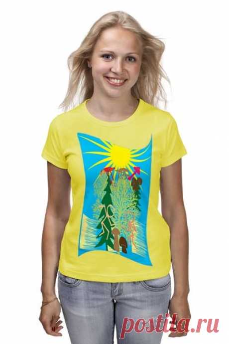 Футболка (Женская) &quot;Грибные походы.&quot; от Printissimo - Printio