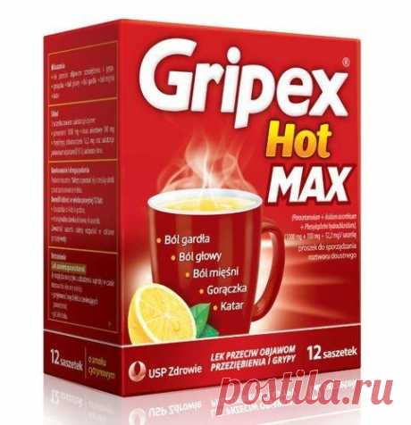 GRIPEX Hot MAX x 12 sachets GRIPEX Hot MAX UK is a complex preparation that effectively and quickly combats the symptoms of colds and flu.
