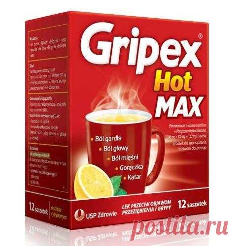 GRIPEX Hot MAX x 12 sachets GRIPEX Hot MAX UK is a complex preparation that effectively and quickly combats the symptoms of colds and flu.