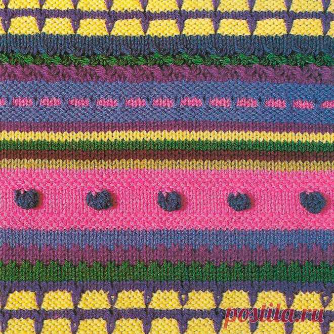 Узор № 219 - структурный многоцветный узор. Схему вязания и условные обозначения вы сможете увидеть на сайте.