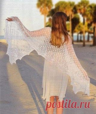 Ажурная шаль от Кристины Нёллер