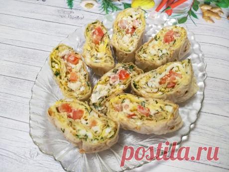 Закуска в лаваше остренькая и очень вкусная | Inna Lime | Яндекс Дзен