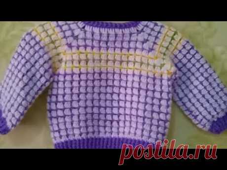 видео #Кофточка для малыша 2 - 3 года. #Вязание_крючком МК