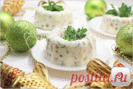 Заливное «Оливье» - Новогодние рецепты 2014 салаты на новый год