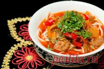 Как приготовить лагман из курицы - пошаговый домашний рецепт