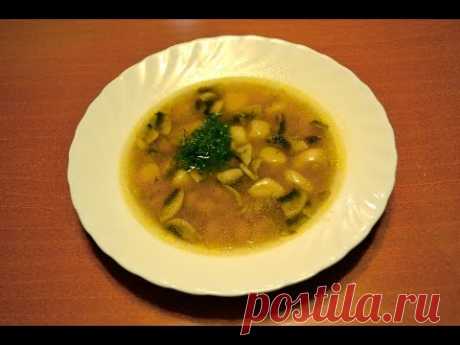 Постный фасолевый суп с грибами и клецками - видеоурок