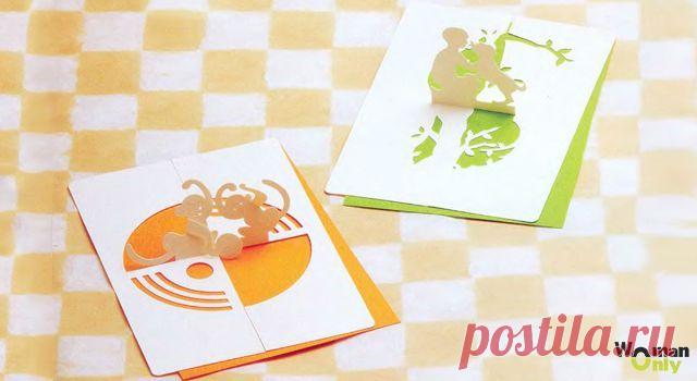 Киригами: схемы объемных открыток (14 схем)