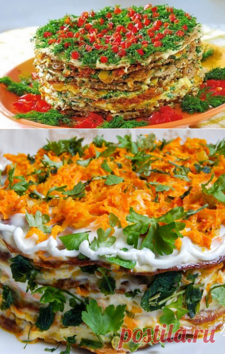 Печеночный торт из куриной печени