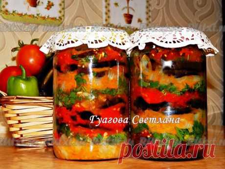 Баклажаны, маринованные с морковью и чесноком