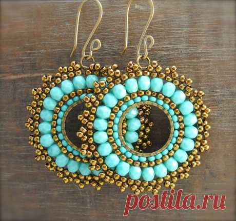 Серьги из бисера — DIYIdeas