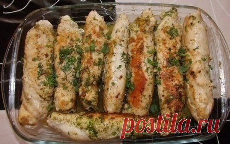 Куриные рулетики с сыром и зеленью