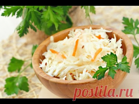 Квашеная капуста быстрого приготовления - Хрустящая и сочная