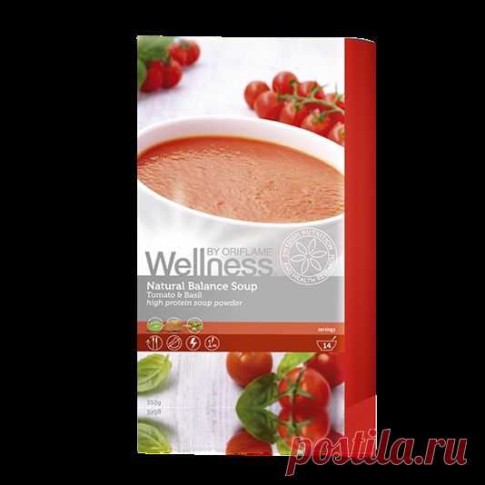 Суп «Нэчурал Баланс» Томат и Базилик (24693) Контроль веса – Wellness | Oriflame Суп «Нэчурал Баланс» обеспечит тебе вкусный и оптимальный заряд энергии, уменьшая чувство голода и желание перекусить, оставит ощущение сытости, концентрированного внимания и энергии.
100% натуральные ингредиенты. • В одной порции — всего 100 калорий. • Высокое содержание клетчатки, белка и Омега-3.• Без глютена, лактозы, искусственных красителей и консервантов. • Удобно и быстро: готовится за 1 минуту! http://or