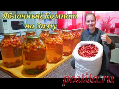 ЯБЛОЧНЫЙ КОМПОТ НА ЗИМУ.РАЙСКИЕ ЯБЛОЧКИ.САМЫЙ ПРОСТОЙ РЕЦЕПТ. #apple #compote #Одной_левой #Shorts
