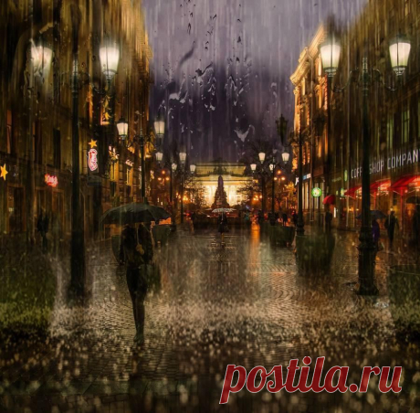 Опять пришла пора дождей.Листвы летящей в воду,когда спокойней и острей мы чувствуем погоду.(Виктор Гончаров) (волшебная страна книг)