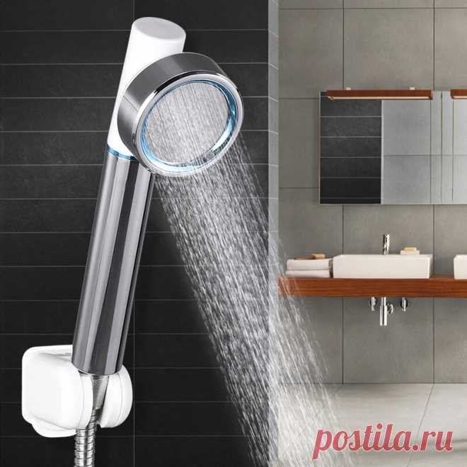 Bathroom Shower Pressurized Water Saving Handheld Detachable Rain Shower Head - US$7.99