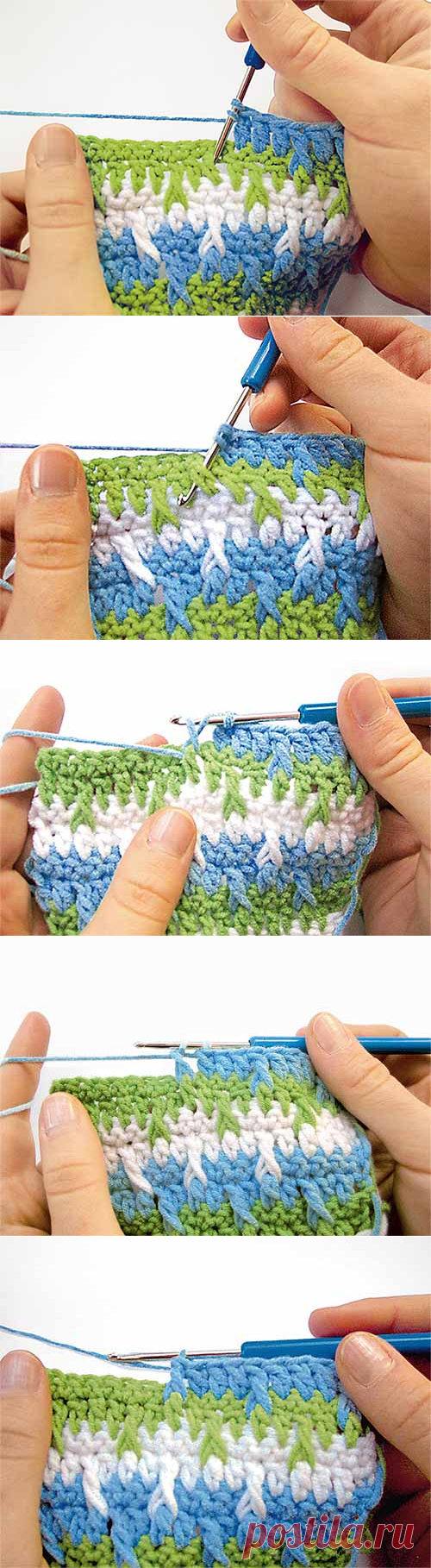 Рельефный столбик с накидом за переднюю стенку