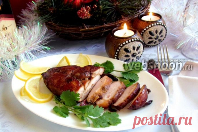 Копчёное куриное филе по-домашнему.