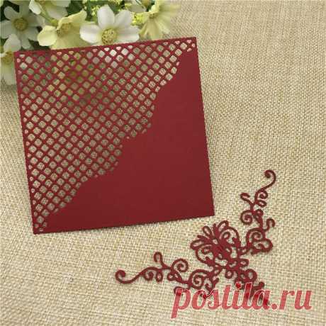 Металлический трафарет в клетку, пресс-форма, штампы, украшения, скрапбукинг, высечки, альбом, ремесло, тиснение, рукоделие, поделки с карточками | Дом и сад | АлиЭкспресс