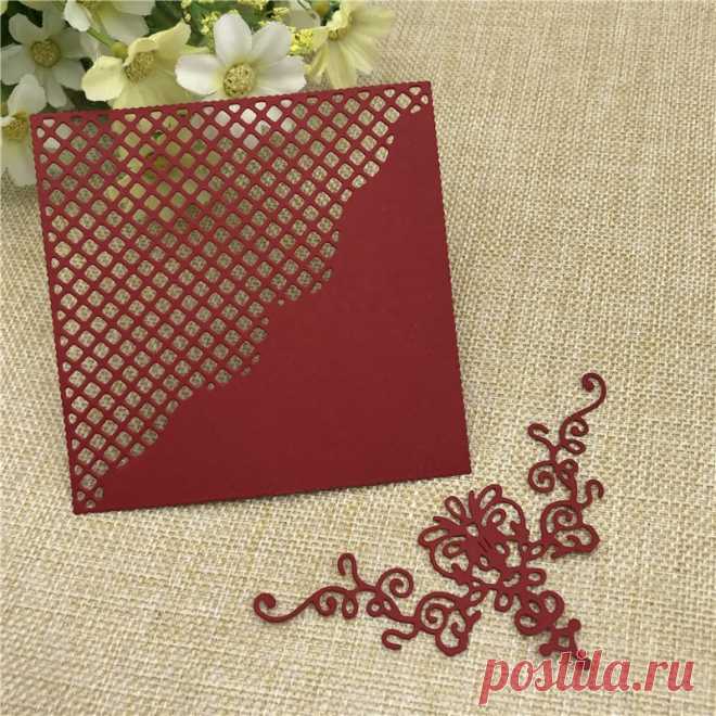 Металлический трафарет в клетку, пресс-форма, штампы, украшения, скрапбукинг, высечки, альбом, ремесло, тиснение, рукоделие, поделки с карточками | Дом и сад | АлиЭкспресс