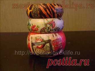 Мастера рукоделия - рукоделие для дома. Бесплатные мастер-классы, фото и видео уроки - Мастер-класс по декупажу: Браслеты