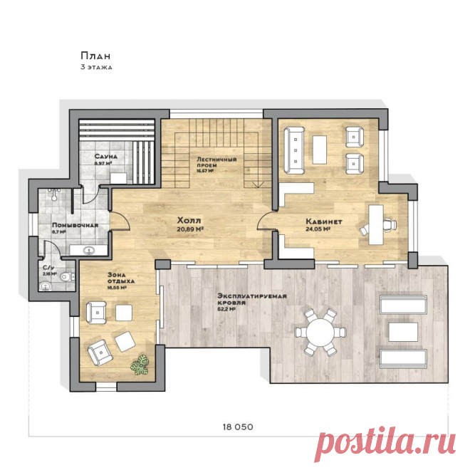 Проект дома Мэдисон парк — строительство под ключ: цены и фото | RNR