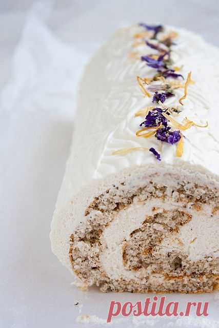My recipe book - Чайный бисквитный рулет с жасмином
